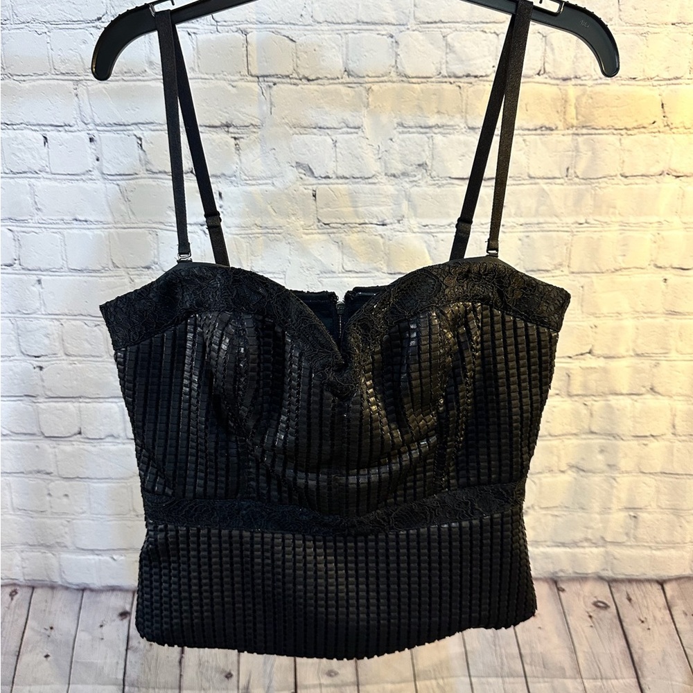 Bebe Black Fitted Bustier